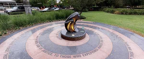 Irish famine Memorial WA